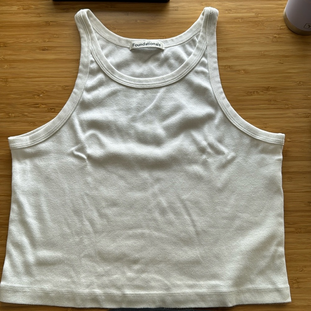 Foundationals Easy-Does-It Tank Size XL White